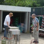 Is de barbecue al warm?